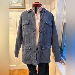 Marine Layer Charcoal‎ Blue Chore Farm Jacket Size Small